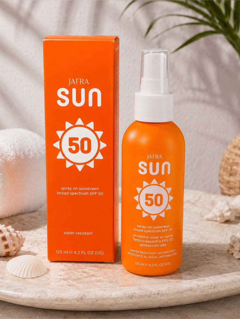JAFRA SUN Spray on Sunscreen Broad‎ Spectrum SPF 50 Water Resistant 4.2oz
